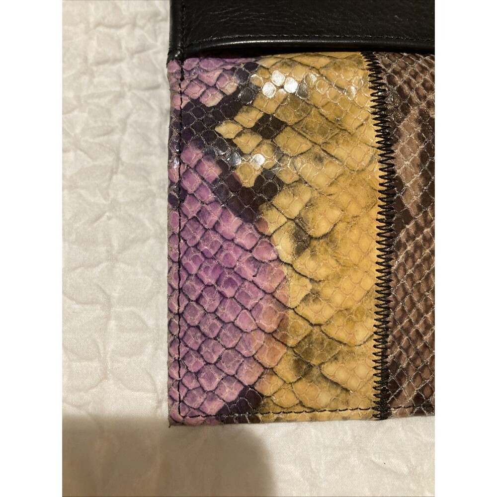zadig voltaire wallet multicolor python embossed … - image 8